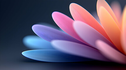 Fototapeta premium Abstract Colorful Petals: Soft Pastel Gradient Texture