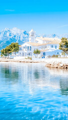 Coastal Villa, Mountain View, Calm Sea, Summer Vacation