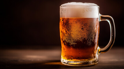 Alcohol beer vector illustration refreshment brewery and party dark beverage mug frosty craft drink.