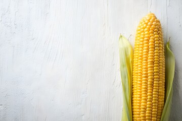 Sweet Corn on White Background