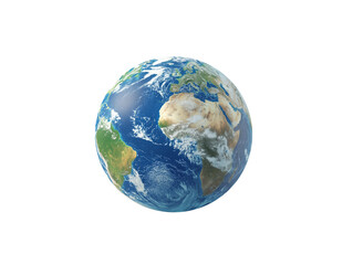 Fototapeta premium Model of planet Earth showcasing detailed cloud patterns and geography from different regions