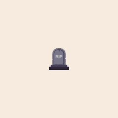 Tombstone icon flat vector design. 