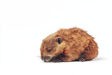 Fototapeta premium Beaver isolated on white background