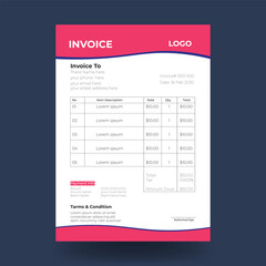 Corporate invcoie desing template