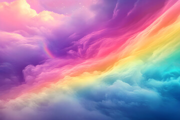Ethereal Splendor: A Symphony of Colors Unveiling Nature's Majestic Embrace Against a Serene Sky