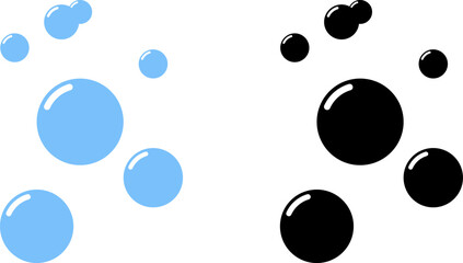 Cartoon soap foam bubbles suds framing shower gel, shampoo, shaving, mousse. Vector illustration