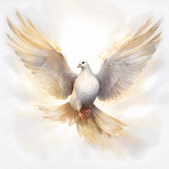 Obraz premium Gentle Dove in Flight, Religion, Easter