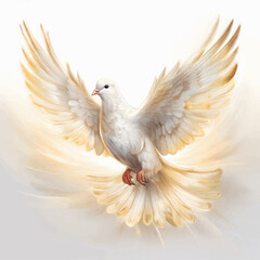 Fototapeta premium Gentle Dove in Flight, Religion, Easter