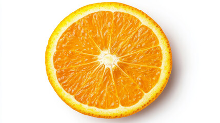 Fototapeta premium Citrus Burst: A Perfect Orange Slice
