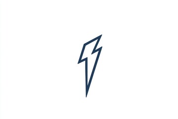 Lightning Bolt Icon A Simple and Bold Design for Weather Energy and Power Concepts