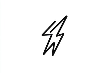 Lightning Bolt Icon A Simple and Bold Design for Energy Power and Electricity Concepts