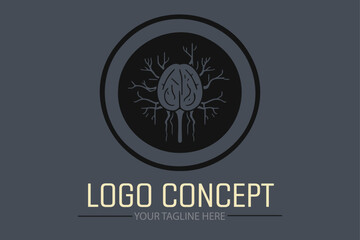 AI Brain cell DNA Vector Logo Ideas for Unique Branding and Graphic Design Inspiration