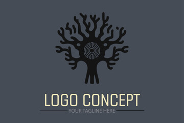 AI Brain cell DNA Vector Logo Ideas for Unique Branding and Graphic Design Inspiration
