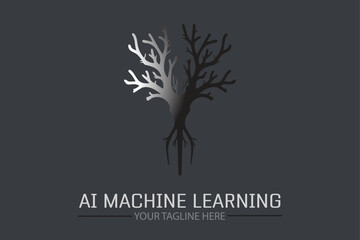 AI Brain cell DNA Vector Logo Ideas for Unique Branding and Graphic Design Inspiration