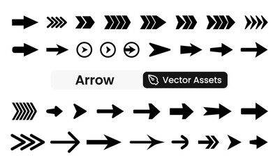 Arrows big black set icons. Arrow icon. Arrow vector collection. Arrow. Cursor. Modern simple arrows. Vector illustration