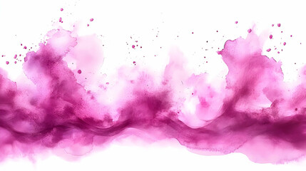 Obraz premium Abstract Pink Purple Watercolor Splashes