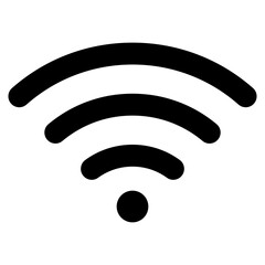 Bold Glyph Wifi Symbol Icon