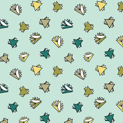 Rolling Geometrics seamless vector pattern