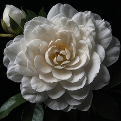 white rose on black background