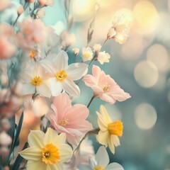 Fototapeta premium Ramo de flores coloridas