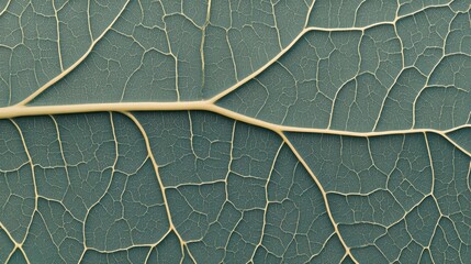 Hoja con detalles de venas y texturas