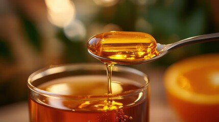 Honey syrup in the kitchen