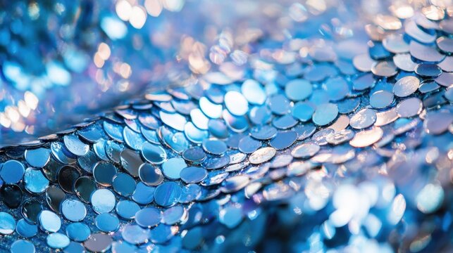 Fondo brillante con lentejuelas azules
