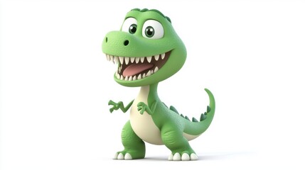 Fototapeta premium Dinosaurio divertido para niños