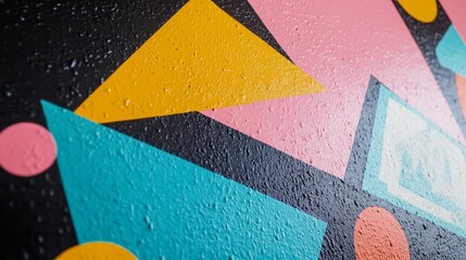 Retro 80s style wallpaper pattern interior design background