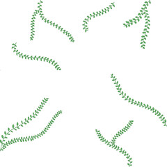 seamless pattern with green leaves