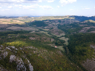 Fototapeta premium Amazing Autumn Landscape of Greben Mountain, Bulgaria