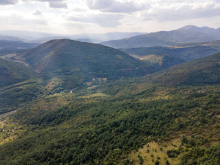 Naklejka premium Amazing Autumn Landscape of Greben Mountain, Bulgaria
