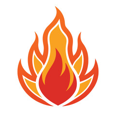 vector fire icon
