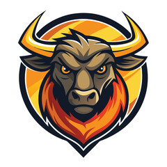 Red Bull Logo – Fierce Ox Head Mascot – Esports, Gaming, Sports