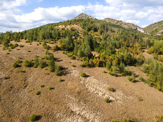 Naklejka premium Amazing Autumn Landscape of Greben Mountain, Bulgaria