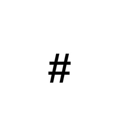 Obraz premium Hashtag Symbol Icon