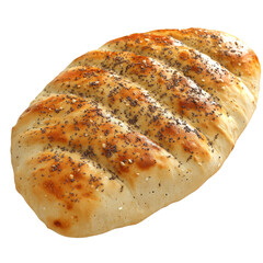 Ramadan Pide Bread On Transparent or white. Turkish Flatbread, Traditional Food, And Culture Concept.