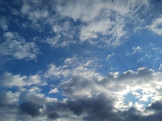 blue sky with clouds