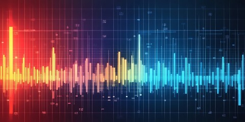 Colorful Visualization of Data Showing Frequency in a Graph
