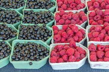 Berries for sale at a market
