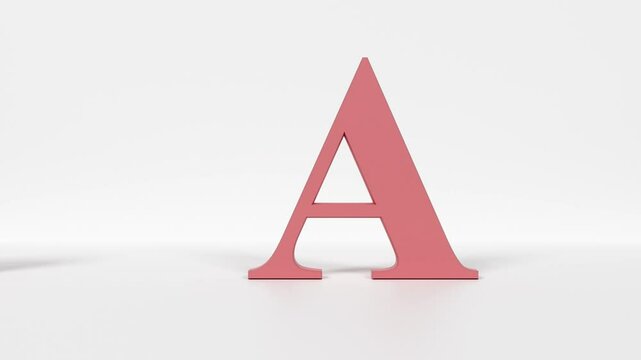 "Animated Letter A Flash Card &ndash; Playful Alphabet Animation for Learning and Design"