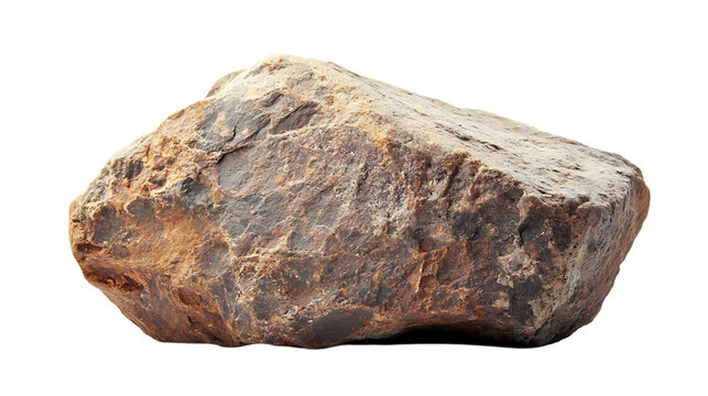 Big rock stone isolated on transparent PNG
