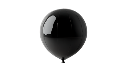 black balloon isolated on pn