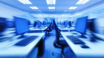 Blurred Motion in a Modern Computer Lab.