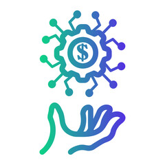 fintech Line Gradient Icon