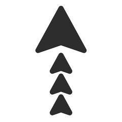 Fototapeta premium 連続する矢印アイコン