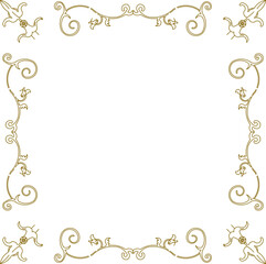 silhouette design vector illustration frame background ornament decoration classic vintage