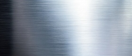 Smooth Brushed Stainless Steel Surface with Reflective Texture for Industrial and Modern Design Applications