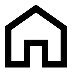 Home Icon. House Symbol. Illustration for Dashboard and Profile Concept.