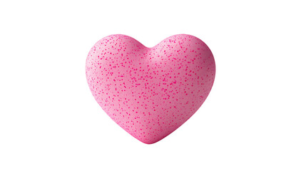 Fototapeta premium flying pink hearts shaped 3d render icon on png